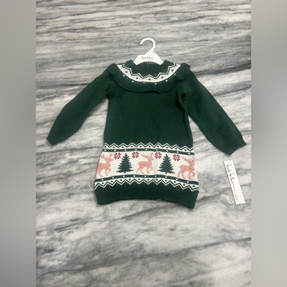 Nicole Miller New York Holiday sweater Dress Baby/Toddler NWT 24 months - Picture 1 of 14